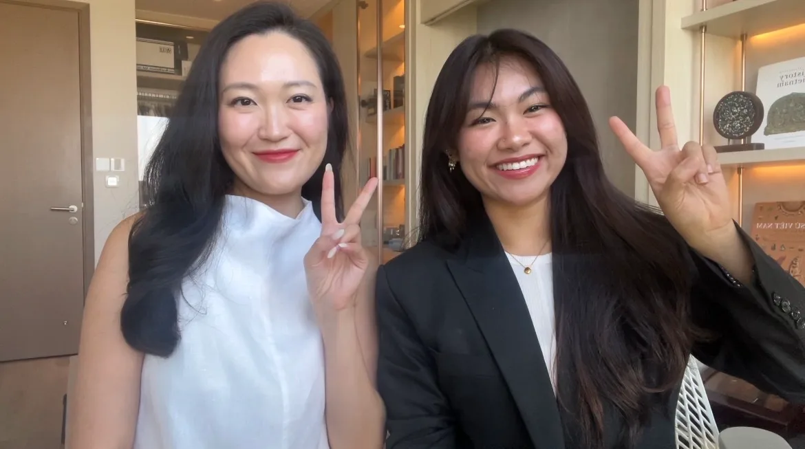 Hân Lâm and Thúy Doanova, co-founders of Clique83